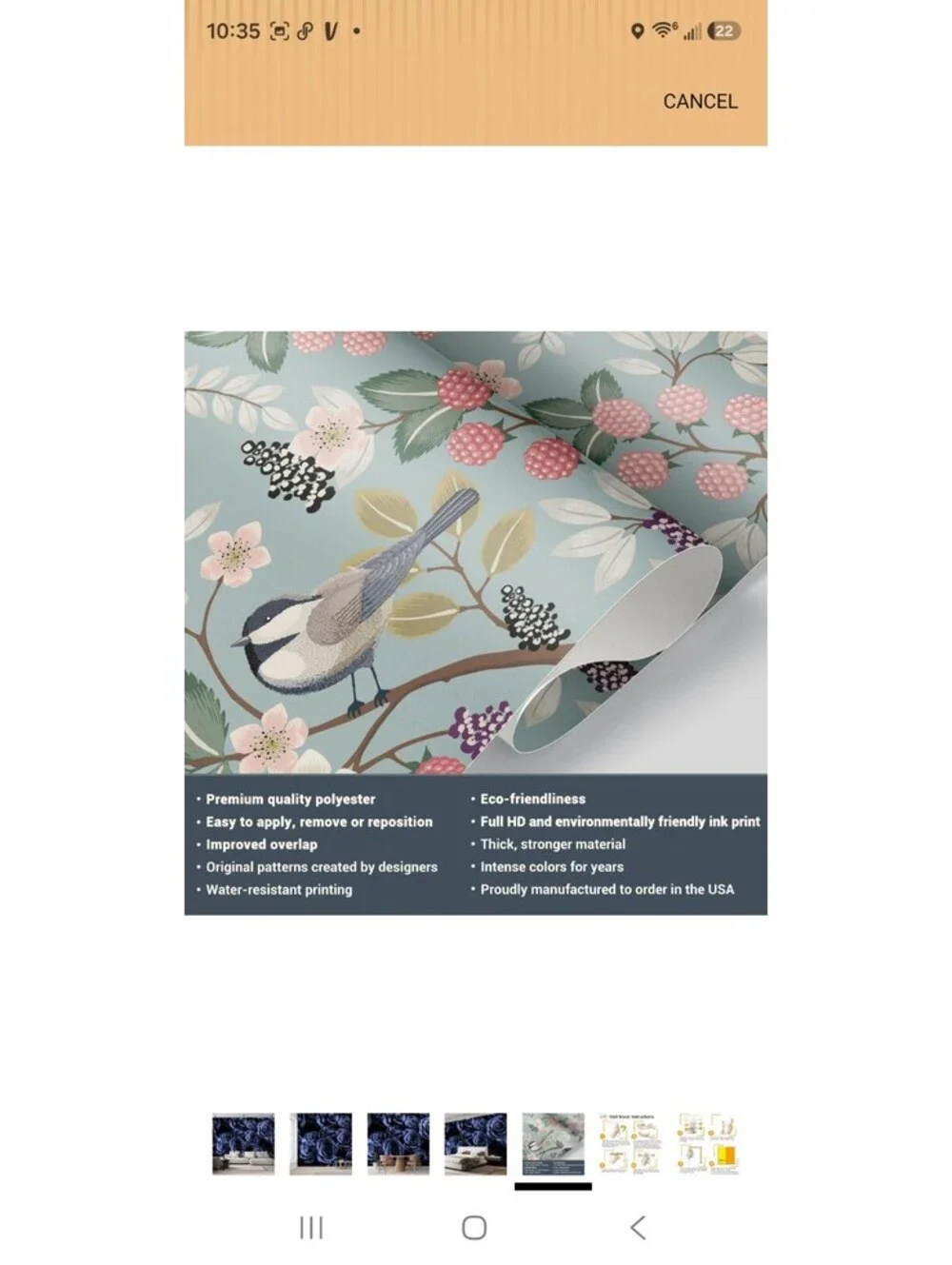 wall26 Elegant Rose Flower Floral Photo Removable Self-Adhesive Large Wall Mural